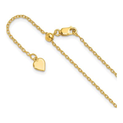 Gold-Plated Sterling Silver 1.4mm Cable Chain