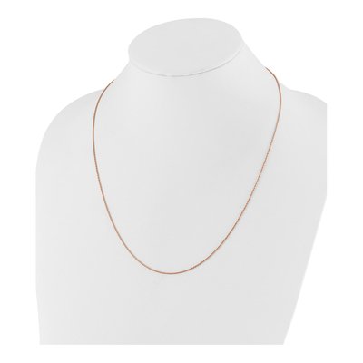 Gold-Plated Sterling Silver 1.1mm Diamond-Cut Wheat Chain – view 6