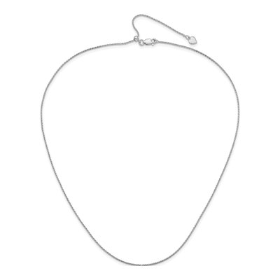 Sterling Silver 1.1mm Diamond-Cut Wheat Chain – view 5