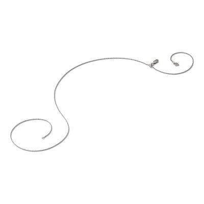 Sterling Silver 1.1mm Diamond-Cut Wheat Chain – view 8
