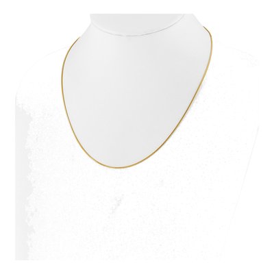 Gold-Plated Sterling Silver 1mm Square Snake Chain – view 4