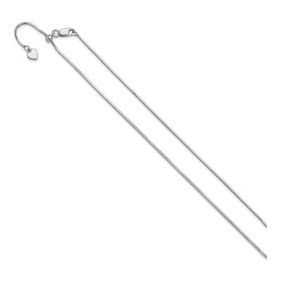 Sterling Silver 1.2mm Square Snake Chain – view 3