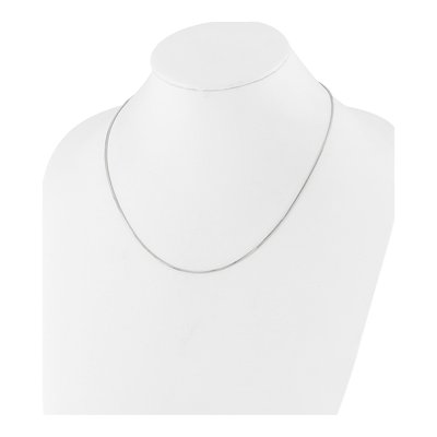 Sterling Silver 1.2mm Square Snake Chain – view 4