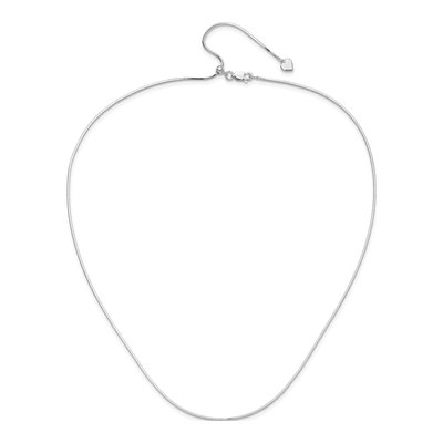 Sterling Silver 1.2mm Square Snake Chain – view 5