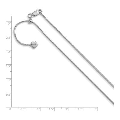 Sterling Silver 1.2mm Square Snake Chain – view 7