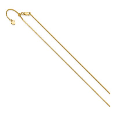 Gold-Plated Sterling Silver 1.2mm Square Snake Chain – view 3