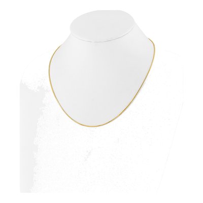 Gold-Plated Sterling Silver 1.2mm Square Snake Chain – view 4