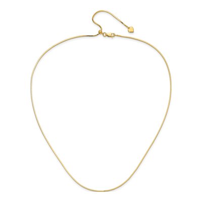 Gold-Plated Sterling Silver 1.2mm Square Snake Chain – view 5