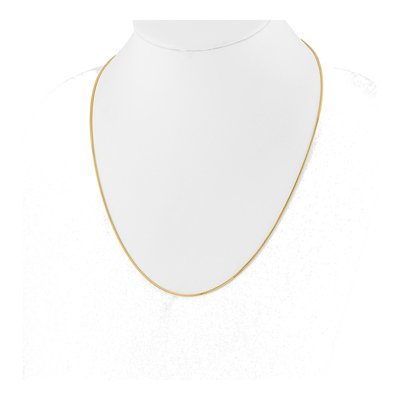 Gold-Plated Sterling Silver 1.2mm Square Snake Chain – view 6