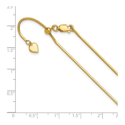 Gold-Plated Sterling Silver 1.2mm Square Snake Chain – view 7