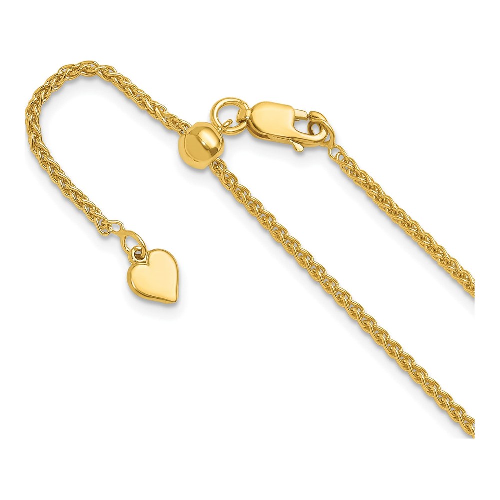 Gold-Plated Sterling Silver 1.75mm Wheat Chain
