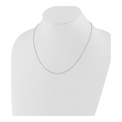 Sterling Silver 0.75mm Diamond-Cut Wheat Chain – view 3