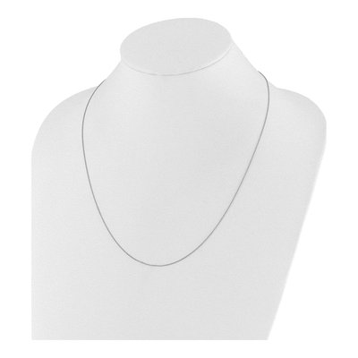 Sterling Silver 0.75mm Diamond-Cut Wheat Chain – view 5