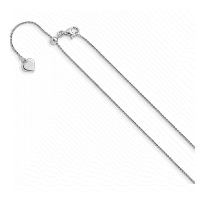 Sterling Silver 0.75mm Diamond-Cut Wheat Chain