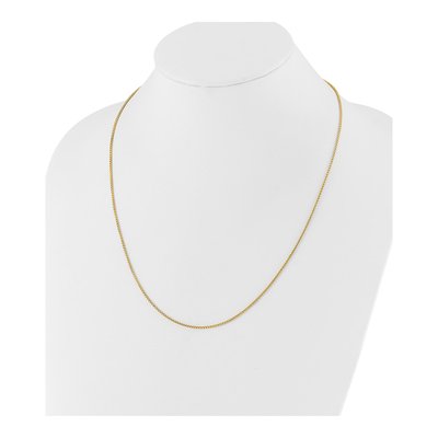 Gold-Plated Sterling Silver 1.25mm Round Box Chain – view 6