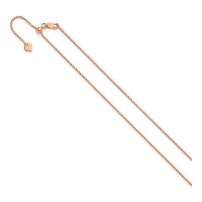 Rose Gold-Plated Sterling Silver 1.25mm Round Box Chain – view 3