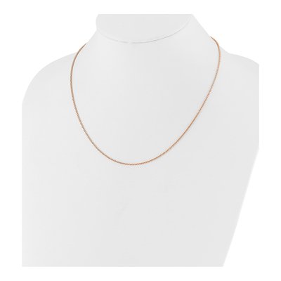 Rose Gold-Plated Sterling Silver 1.25mm Round Box Chain – view 4
