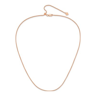 Rose Gold-Plated Sterling Silver 1.25mm Round Box Chain – view 5