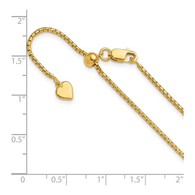 Gold-Plated Sterling Silver 1.5mm Round Box Chain – view 7