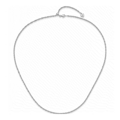 Sterling Silver 2mm Singapore Chain – view 5