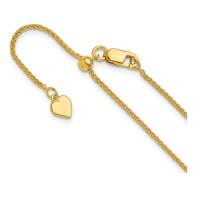 Gold-Plated Sterling Silver 1.3mm Wheat Chain