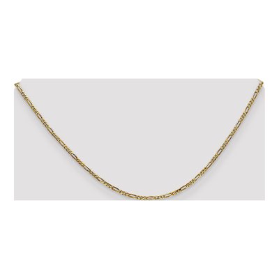 14K Yellow Gold 1.8mm Flat Figaro Chain – view 4