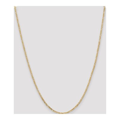 14K Yellow Gold 2.25mm Flat Figaro Chain – view 4
