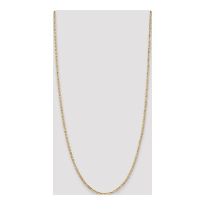 14K Yellow Gold 2.25mm Flat Figaro Chain – view 4