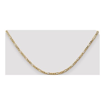 14K Yellow Gold 2.75mm Flat Figaro Chain – view 4