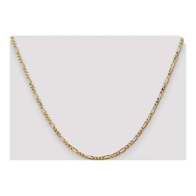 14K Yellow Gold 2.75mm Flat Figaro Chain – view 4