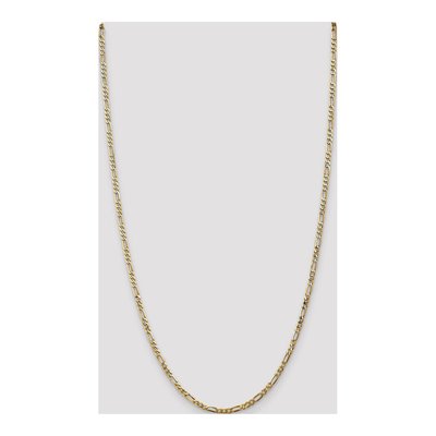 14K Yellow Gold 2.75mm Flat Figaro Chain – view 4