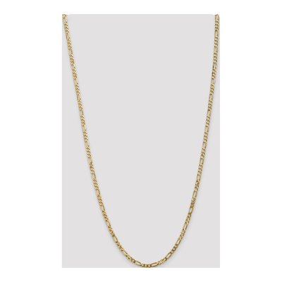 14K Yellow Gold 4mm Flat Figaro Chain – view 4