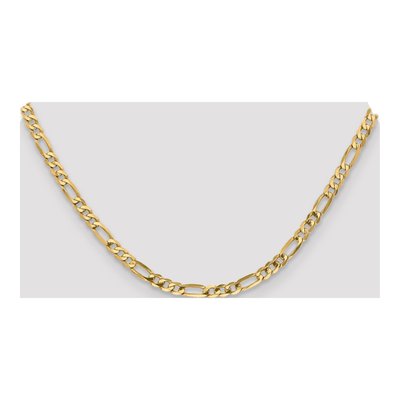 14K Yellow Gold 4.75mm Flat Figaro Chain – view 4