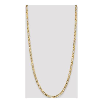 14K Yellow Gold 4.75mm Flat Figaro Chain – view 4