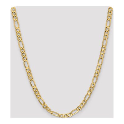 14K Yellow Gold 6.25mm Flat Figaro Chain – view 4