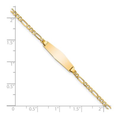 14K Yellow Gold Baby ID Bracelet – view 4