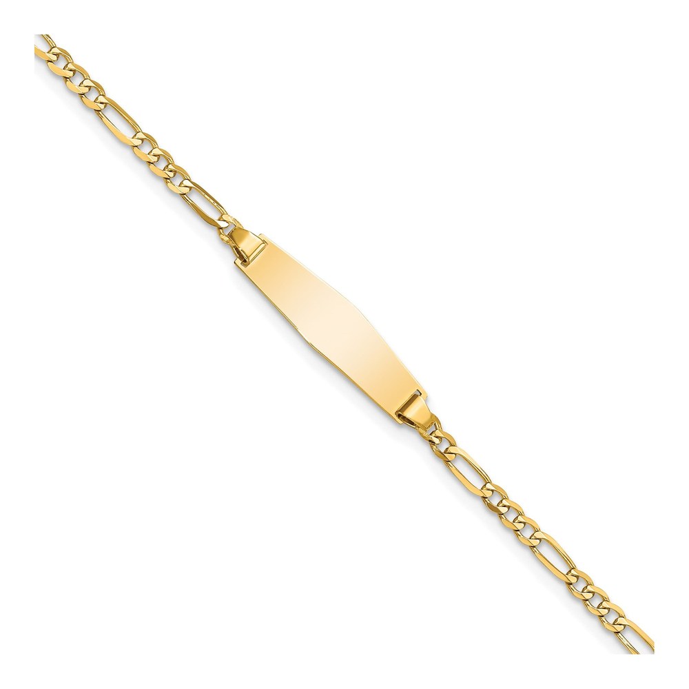 14K Yellow Gold Baby ID Bracelet