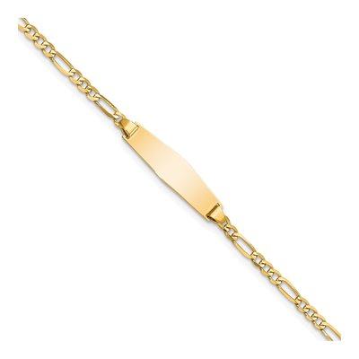 14K Yellow Gold Baby ID Bracelet