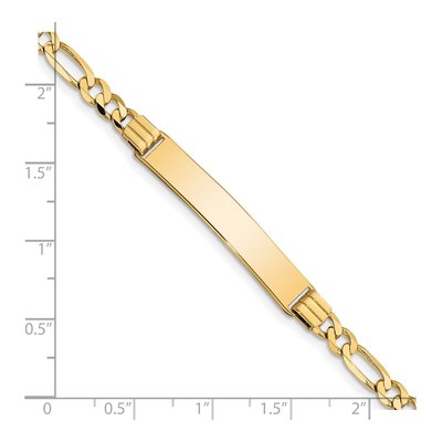 14K Yellow Gold Figaro ID Bracelet – view 4