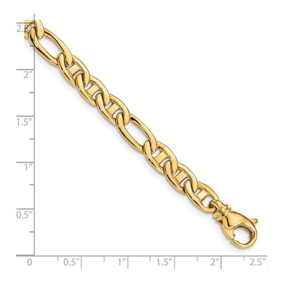 14K Yellow Gold 6.5mm Flat Anchor Chain – view 2