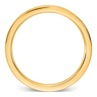 14K Yellow Gold 1.5mm Flat Comfort-Fit Wedding Band – view 2