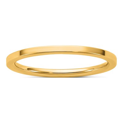 14K Yellow Gold 1.5mm Comfort-Fit Wedding Band