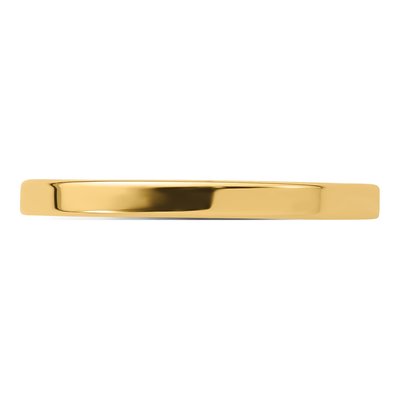 14K Yellow Gold 2mm Comfort-Fit Wedding Band – view 7