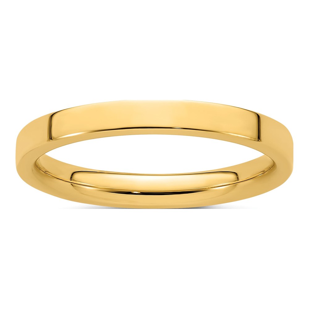 14K Yellow Gold 2.5mm Comfort-Fit Wedding Band