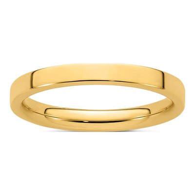 14K Yellow Gold 2.5mm Comfort-Fit Wedding Band