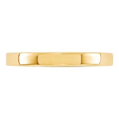 14K Yellow Gold 3mm Comfort-Fit Wedding Band – view 3