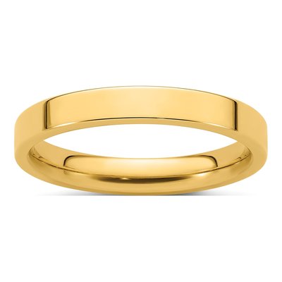 14K Yellow Gold 3mm Comfort-Fit Wedding Band