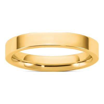 14K Yellow Gold 3.5mm Comfort-Fit Wedding Band