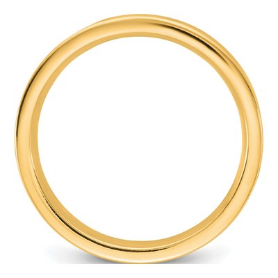 14K Yellow Gold 3.5mm Flat Comfort-Fit Wedding Band – view 2