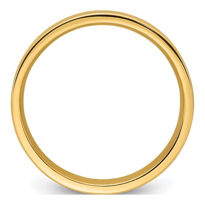 14K Yellow Gold 4mm Comfort-Fit Wedding Band – view 3